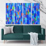 Home Decor Abstract Art Painting Photo Print on Canvas with Frame Artworks Wall Mural Hangings Gift - Image 4