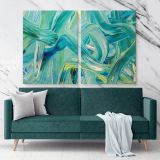 Abstract Artworks Painting Photo Print on Canvas with Frame Acrylic Wall Posters Mural Hangings Gift - Image 2