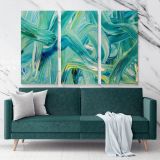 Abstract Artworks Painting Photo Print on Canvas with Frame Acrylic Wall Posters Mural Hangings Gift - Image 3