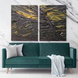 Abstract Artworks Painting Photo Print on Canvas with Frame Acrylic Wall Posters Mural Hangings Gift - Image 2