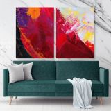 Abstract Art Painting Canvas Photo Print on Canvas with Frame Artworks Wall Mural Hangings Gift - Image 2