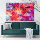 Abstract Art Painting Canvas Photo Print with Frame Artworks Wall Posters Mural Hangings Canvas Gift - Image 2