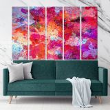 Abstract Art Painting Canvas Photo Print with Frame Artworks Wall Posters Mural Hangings Canvas Gift - Image 5
