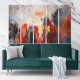 Abstract Art Painting Photo Print on Canvas with Frame Artworks Bedroom Decor Wall Mural Canvas - Image 5