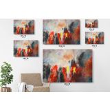 Abstract Art Painting Photo Print on Canvas with Frame Artworks Bedroom Decor Wall Mural Canvas - Image 7