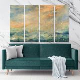 Magic Hour Acrylic Canvas Paint Photo Abstract Artworks Wall Posters Mural Hangings - Image 4