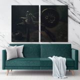 Spinning Wheel by Vincent Van Gogh Dutch Painter Bobbin Winder Original Canvas Wall Art - Image 2