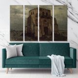 Old Cemetery Church Tower at Nuenen by Vincent Van Gogh Dutch Painter Original wall Canvas Wall Art - Image 4