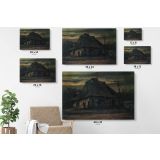 Cottage At Nightfall by Vincent Van Gogh Dutch Painter Original Canvas Wall Art - Image 6