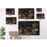 Still Life With Three Bottles And Earthenware Vessel by Vincent Van Gogh Dutch Canvas Wall Art - Image 7