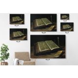 Still Life With Bible by Vincent Van Gogh Dutch Painter Original Canvas Wall Art - Image 7