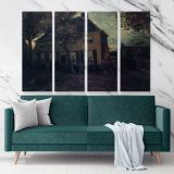 The Parsonage At Neunen by Vincent Van Gogh Dutch Painter Original Canvas Wall Art - Image 4