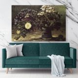 Vase With Daisies Painting by Vincent Van Gogh Dutch Painter Original wall art by Canvas Wall Art