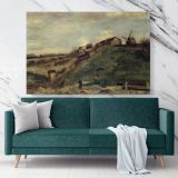Montmartre Quarry The Mills Painting by Vincent Van Gogh Dutch Painter Original wall Canvas Wall Art