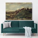 Montmartre Quarry The Mills Painting by Vincent Van Gogh Dutch Painter Original wall Canvas Wall Art - Image 6