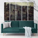 View Of The Roofs Of Paris Painting by Vincent Van Gogh Dutch Painter Original Canvas Wall Art - Image 5