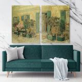 Restaurant At Asnieres Painting by Vincent Van Gogh Dutch Painter Original Canvas Wall Art - Image 2
