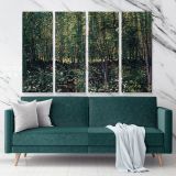 Trees and Under Growth Painting by Vincent Van Gogh Dutch Painter Original wall art Canvas Wall Art - Image 4