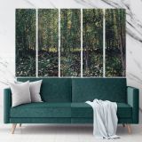 Trees and Under Growth Painting by Vincent Van Gogh Dutch Painter Original wall art Canvas Wall Art - Image 5
