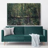Trees and Under Growth Painting by Vincent Van Gogh Dutch Painter Original wall art Canvas Wall Art - Image 6