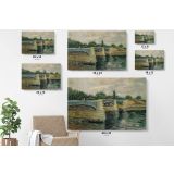 The Seine With The Pont De La Grande Jatte Painting by Vincent Van Gogh Dutch Canvas Wall Art - Image 7