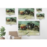 Encampment Of Gypsies With Caravans Painting by Vincent Van Gogh Dutch Painter Canvas Wall Art - Image 7