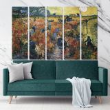 The Red Vineyard Painting by Vincent Van Gogh Dutch Painter Original wall art by Canvas Wall Art - Image 5