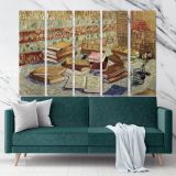Still Life French Novel Painting by Vincent Van Gogh Dutch Painter Original wall art Canvas Wall Art - Image 5
