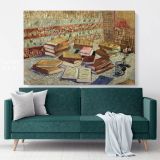 Still Life French Novel Painting by Vincent Van Gogh Dutch Painter Original wall art Canvas Wall Art - Image 6