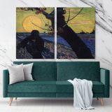 Vincent Van Gogh The Shower Canvas Wall Art - Image 2