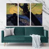 Vincent Van Gogh The Shower Canvas Wall Art - Image 3