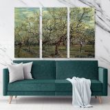The White Orchard Painting by Vincent Van Gogh Dutch Painter Original Canvas Wall Art - Image 3