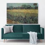 Orchard with Blossoming Apricot Trees Painting by Vincent Van Gogh Dutch Painter Canvas Wall Art - Image 6