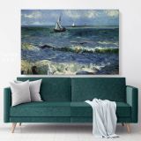 Seascape At Saintes Maries Painting by Vincent Van Gogh Dutch Painter Original wall Canvas Wall Art - Image 6