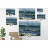 Seascape At Saintes Maries Painting by Vincent Van Gogh Dutch Painter Original wall Canvas Wall Art - Image 7