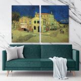 The Yellow House Painting by Vincent Van Gogh Dutch Painter Original Canvas Wall Art - Image 2