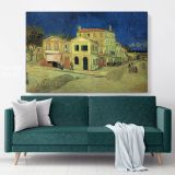 The Yellow House Painting by Vincent Van Gogh Dutch Painter Original Canvas Wall Art - Image 6
