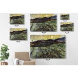 Enclosed Filed with Rising Sun Painting by Vincent Van Gogh Dutch Painter Original Canvas Wall Art - Image 7