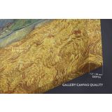 Wheatfield With Reaper and Sun Painting by Vincent Van Gogh Dutch Painter Original Canvas Wall Art - Image 7