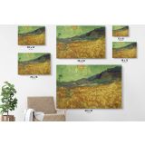 Wheatfield With Reaper and Sun Painting by Vincent Van Gogh Dutch Painter Original Canvas Wall Art - Image 6