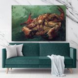Crab on its Back Painting by Vincent Van Gogh Dutch Painter Original Canvas Wall Art