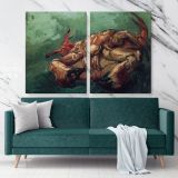 Crab on its Back Painting by Vincent Van Gogh Dutch Painter Original Canvas Wall Art - Image 2