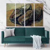A Pair Of Wooden Clogs Painting by Vincent Van Gogh Dutch Painter Original Canvas Wall Art - Image 4