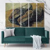 A Pair Of Wooden Clogs Painting by Vincent Van Gogh Dutch Painter Original Canvas Wall Art - Image 5