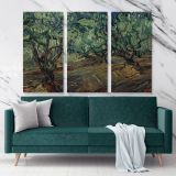 Olive Grove Painting by Vincent Van Gogh Dutch Painter Original Canvas Wall Art - Image 3