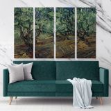 Olive Grove Painting by Vincent Van Gogh Dutch Painter Original Canvas Wall Art - Image 4