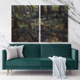 Underdrowth With Ivy Painting by Vincent Van Gogh Dutch Painter Original Canvas Wall Art - Image 2