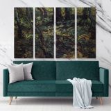 Underdrowth With Ivy Painting by Vincent Van Gogh Dutch Painter Original Canvas Wall Art - Image 4