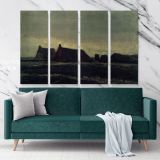 Cottages Painting by Vincent Van Gogh Dutch Painter Original Canvas Wall Art - Image 4