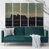 Cottages Painting by Vincent Van Gogh Dutch Painter Original Canvas Wall Art - Image 5